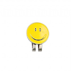 Smile Face Golf Ball Marker Hat Clip