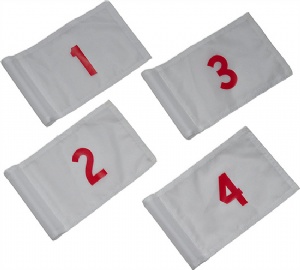 Numbered Golf Flag