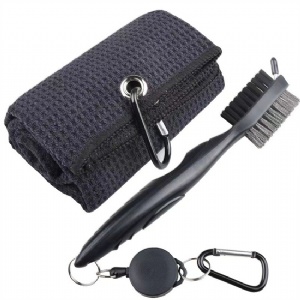 Golf Club Brush and Towel Cleaning Kit