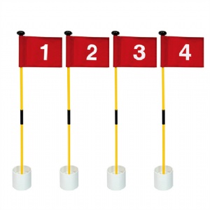 Numbered Golf Putting Green Flag Set