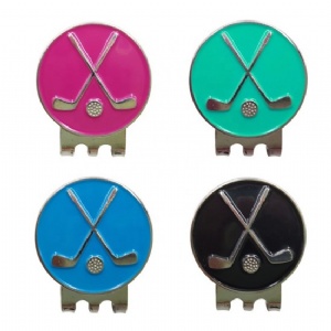 Golf Club Ball Marker with Magnetic Hat Clip